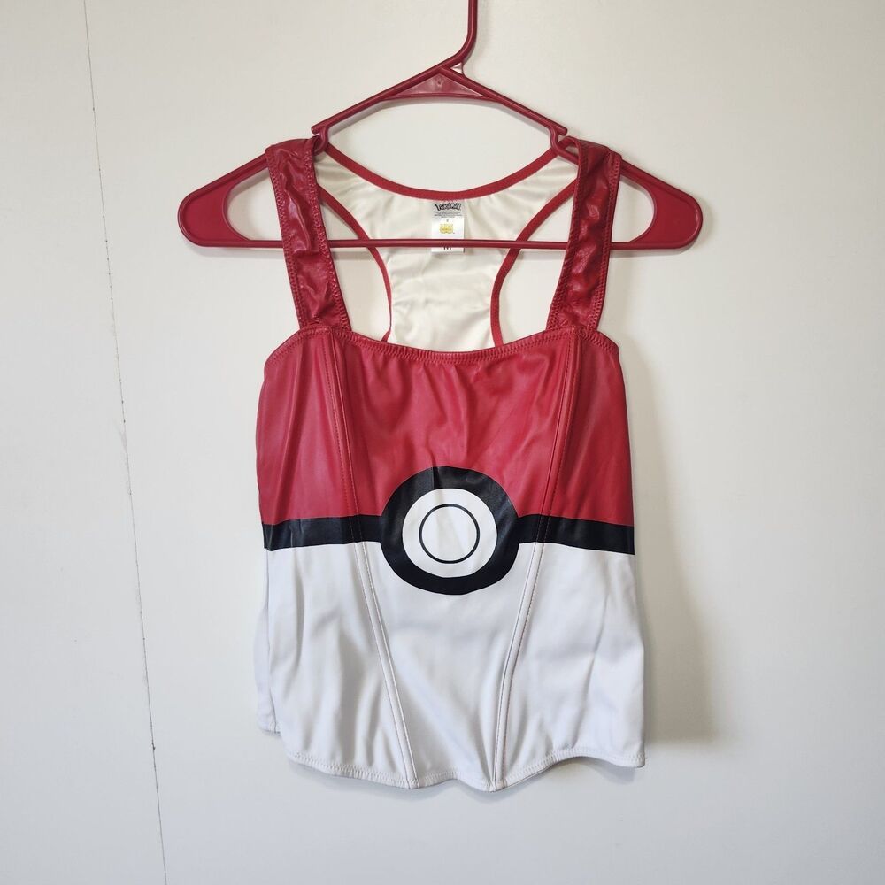 Official Pokemon Pokeball Corset Top M Medium Undergirl Hot Topic Cosplay